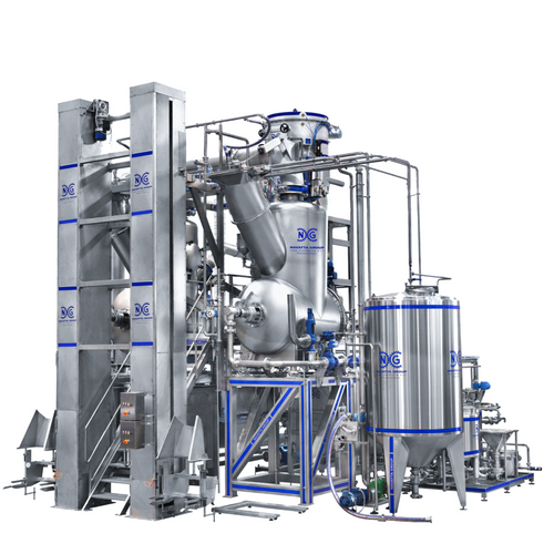 Rotary coil evaporator