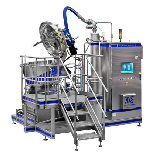 Cutter for creams, sauces, pesto sauce, mayo production