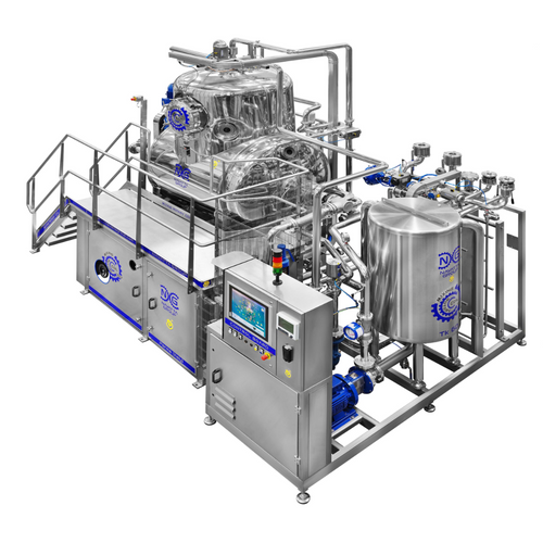 Rotary coil evaporator
