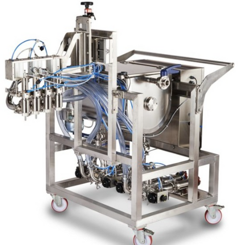 Linear piston filler for creams and sauces