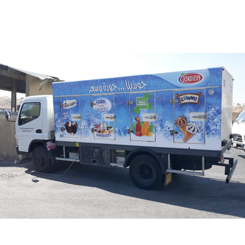 Cold Car freezer truck bodies for JORDINA