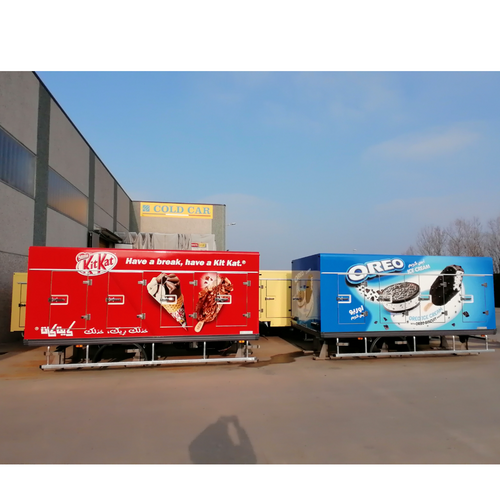 Cold Car ice cream Truck Bodies for FRONERI SAUDI ARABIA