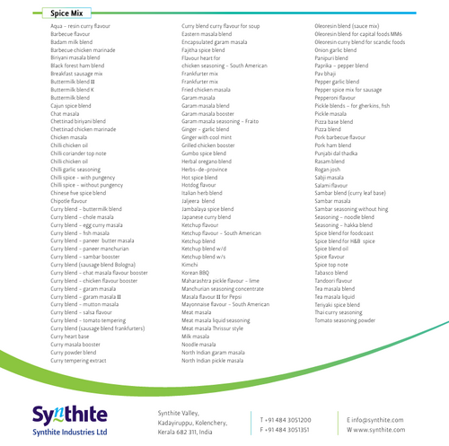 Synthite Liquid Blends