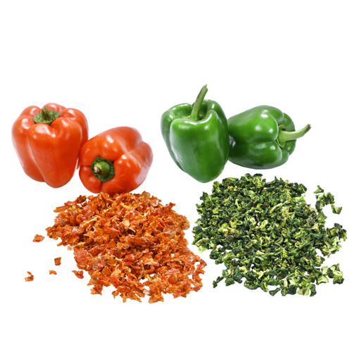 Dehydrated  Green  & Red Bell Pepper