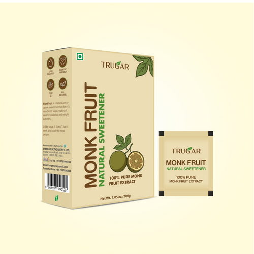 Trugar Monk Fruit Natural Sweetener – 100% Pure Monk Fruit Extract (200g)