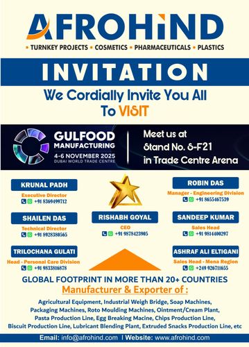 2025 GULFOOD MANUFACTURING INVITATION FROM AFROHIND