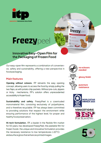 FreezyPeel - peelable film for frozen food by ITP
