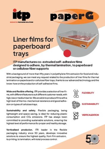 PaperG - Liner films for paperboard trays - ITP