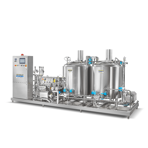 Batch plant for icecream mixture