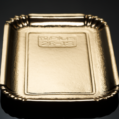 GOLDEN TRAY IN CARDBOARD