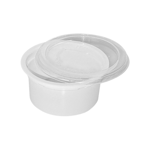 Plastic Sauce Cup (Clear & White Combo)