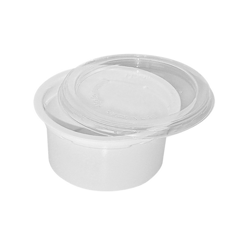 Plastic Sauce Cup (Clear & White Combo)