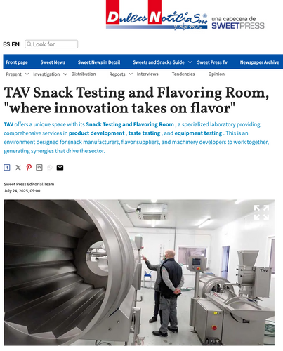 TAV Snack Testing and Flavoring Room, 
