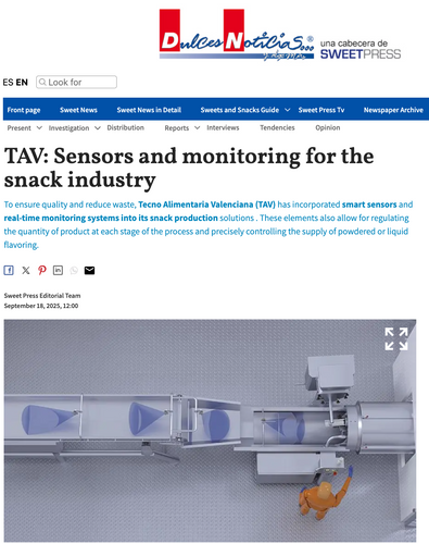 TAV: Sensors and monitoring for the snack industry