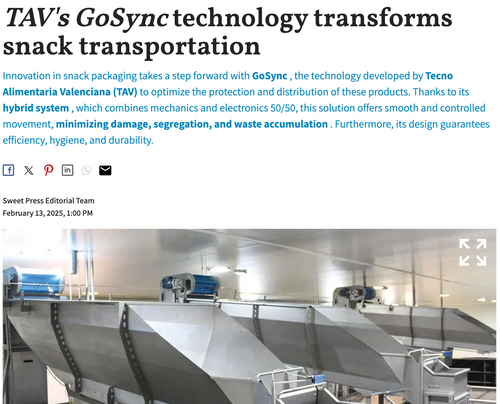 TAV's GoSync technology transforms snack transportation