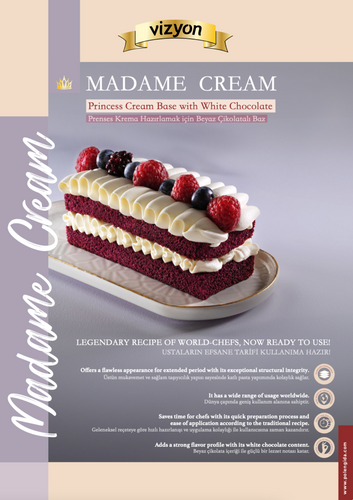 Vizyon Madame Cream Princess Cream Base with White Chocolate