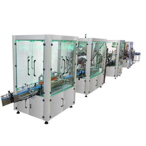 BOTTLE, JAR  FILLING, CAPPING AND LABELING MACHINE