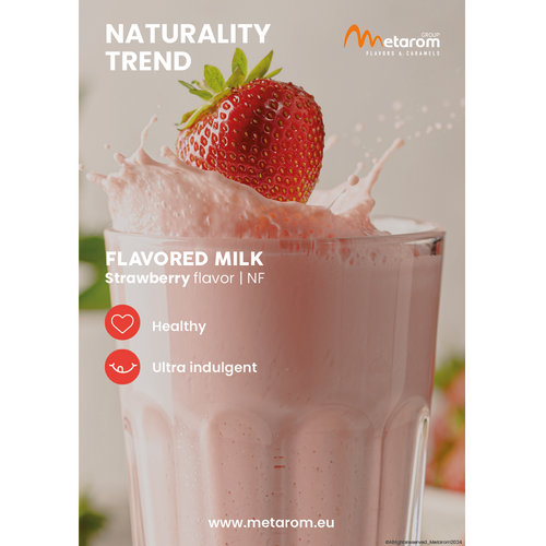 Flavored milk strawberry flavor