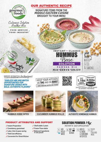 HUMMUS BASE SOLUTION POWDER MIX