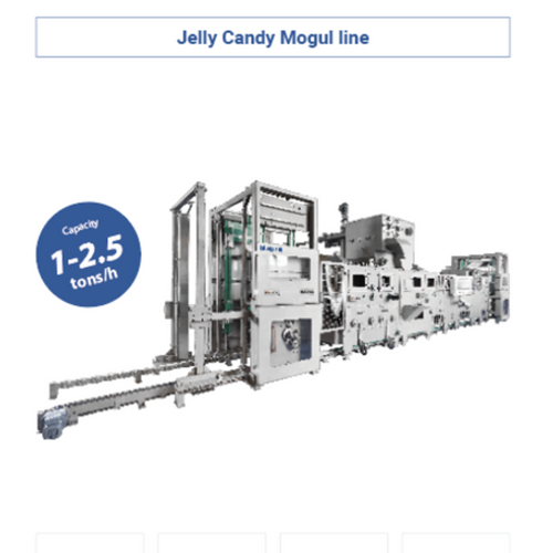 Mogul line for soft gummy production