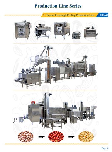 Peanut Roasting and Peeling Production Line