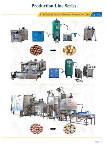 Blanched Peanut/ Hazelnut/Cashew Nut Production Line