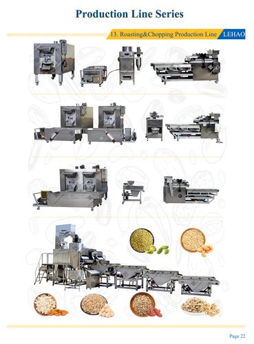 Nut Roasting And Chopping Production Line