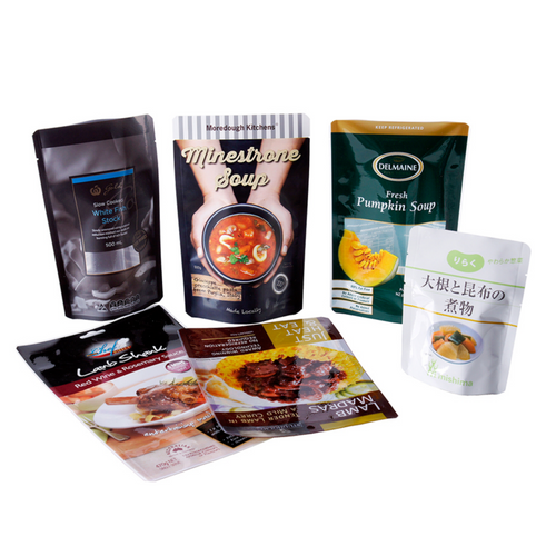 Custom Printed Aluminum Foil Bag Hot Soup Retort Pouch