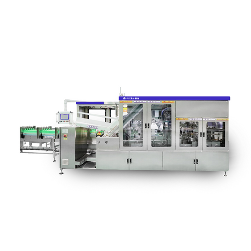 Wrap around case packer(side-loading)