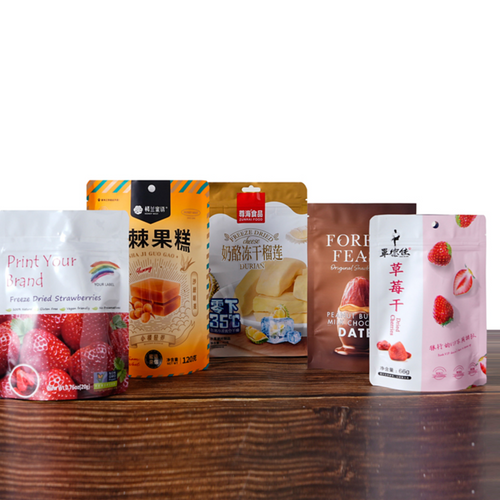 Eco-Friendly Aluminum Foil Holographic Bag with Zipper Packing Stand up Barrier Pouches