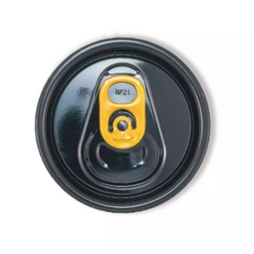 Large Opening SOT Can End 202 DIA CDL For Beverage Can Black Shell Gold Tab