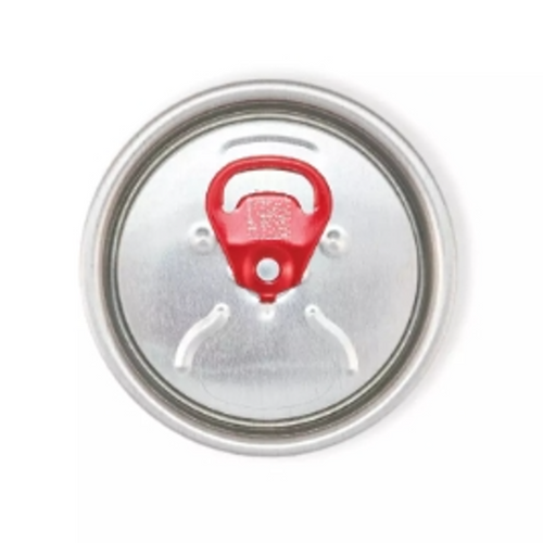 QR Code Can End 200 RPT With Large Opening Silver End Red Tab