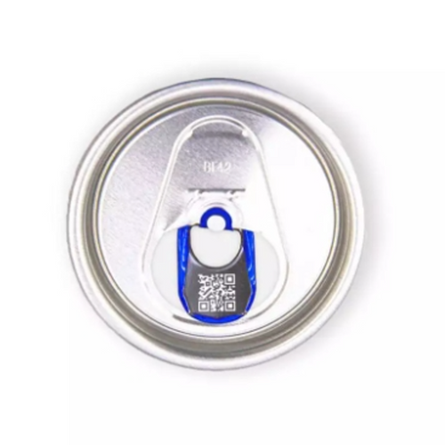 2PC Aluminum Easy Open End With Inside Laser QR Code Customizable