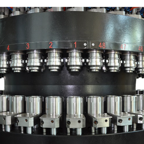 Compression molding cap machine for plastic closure production