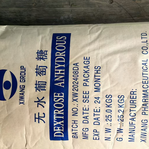 Dextrose Anhydrous Food Grade Sweeteners White Crystal Powder 99% Powder 25Kg Bag