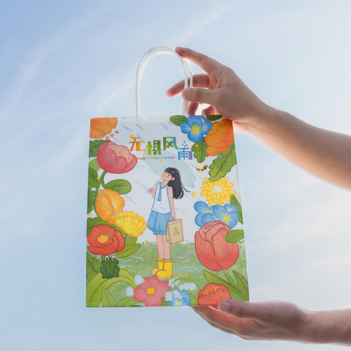 waterproof self-sealing paper bag Eco-Friendly Takeaway Packaging