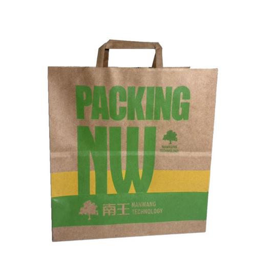 Flat Handle Kraft Paper Bags