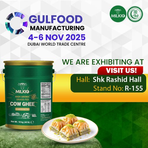 Milkio Foods Limited to Showcase Premium Grass-Fed Butter Ghee at Gulfood Manufacturing 2025 in Dubai