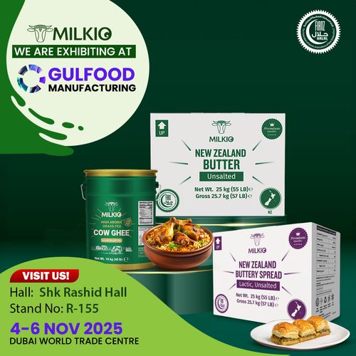 Milkio Foods to Showcase Premium Grass-Fed Butter Ghee at Gulfood Manufacturing 2025