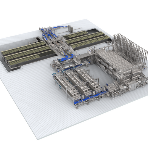 Production line for semi hard and hard cheese