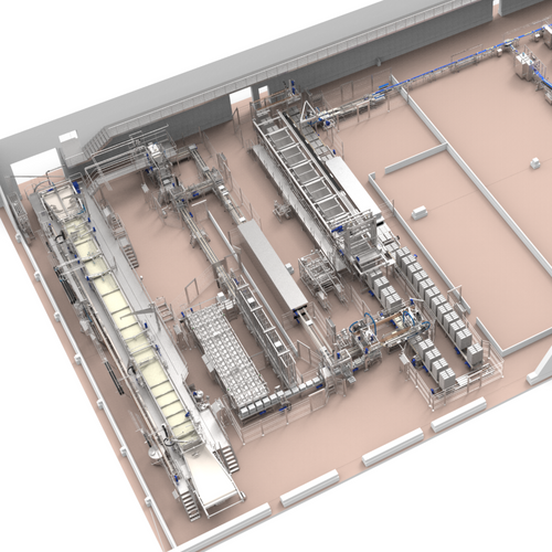 Production line for Halloumi