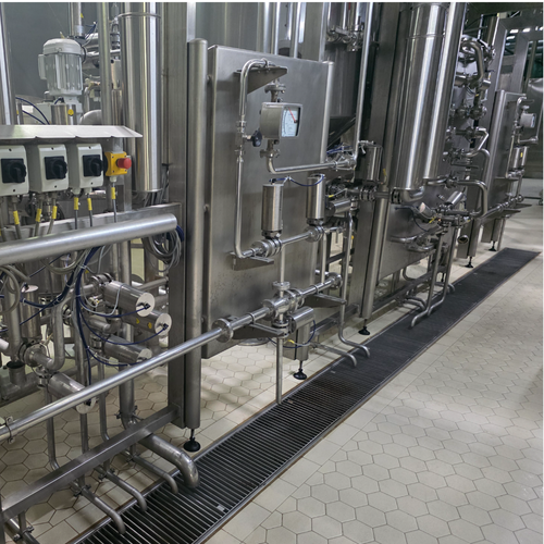 Industrial stainless steel drainage system