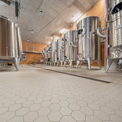 Industrial flooring for food processing industries