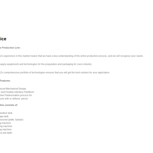 Beverage Preparation Line