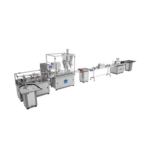 Dry powder packaging line
