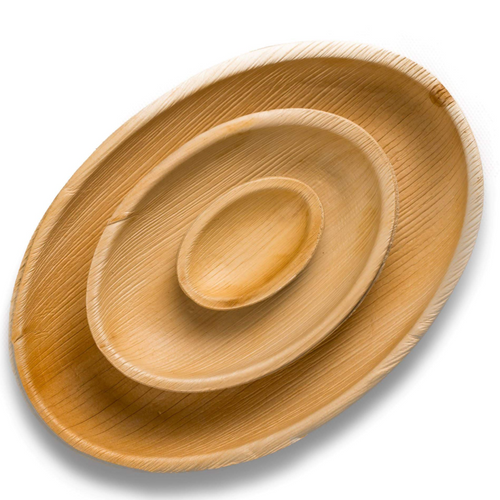 Ellipse Areca Palm Leaf Plates – 3.5