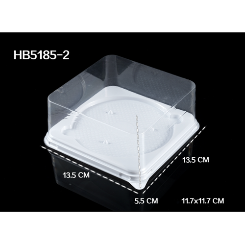 Disposable Food Grade clear Plastic Cheesecake Containers Cake Boxes