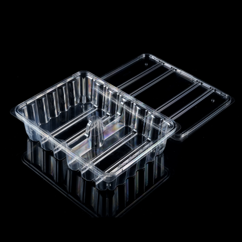 Clear Plastic Food Container Transparent Dessert Snack Pastry Fruit Packing Box with Lid