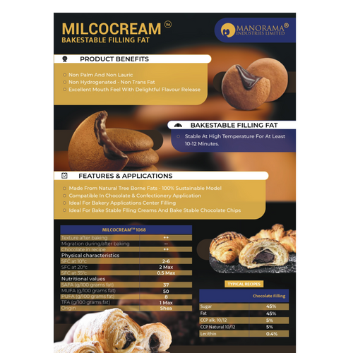 MILCOCREAM 1068 Bakestable Filling Fat