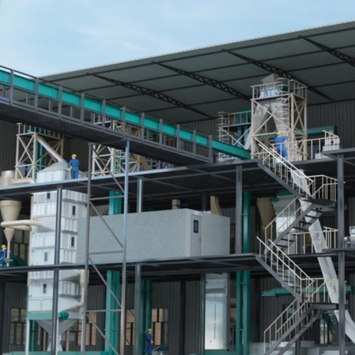 Edible oil processing production line